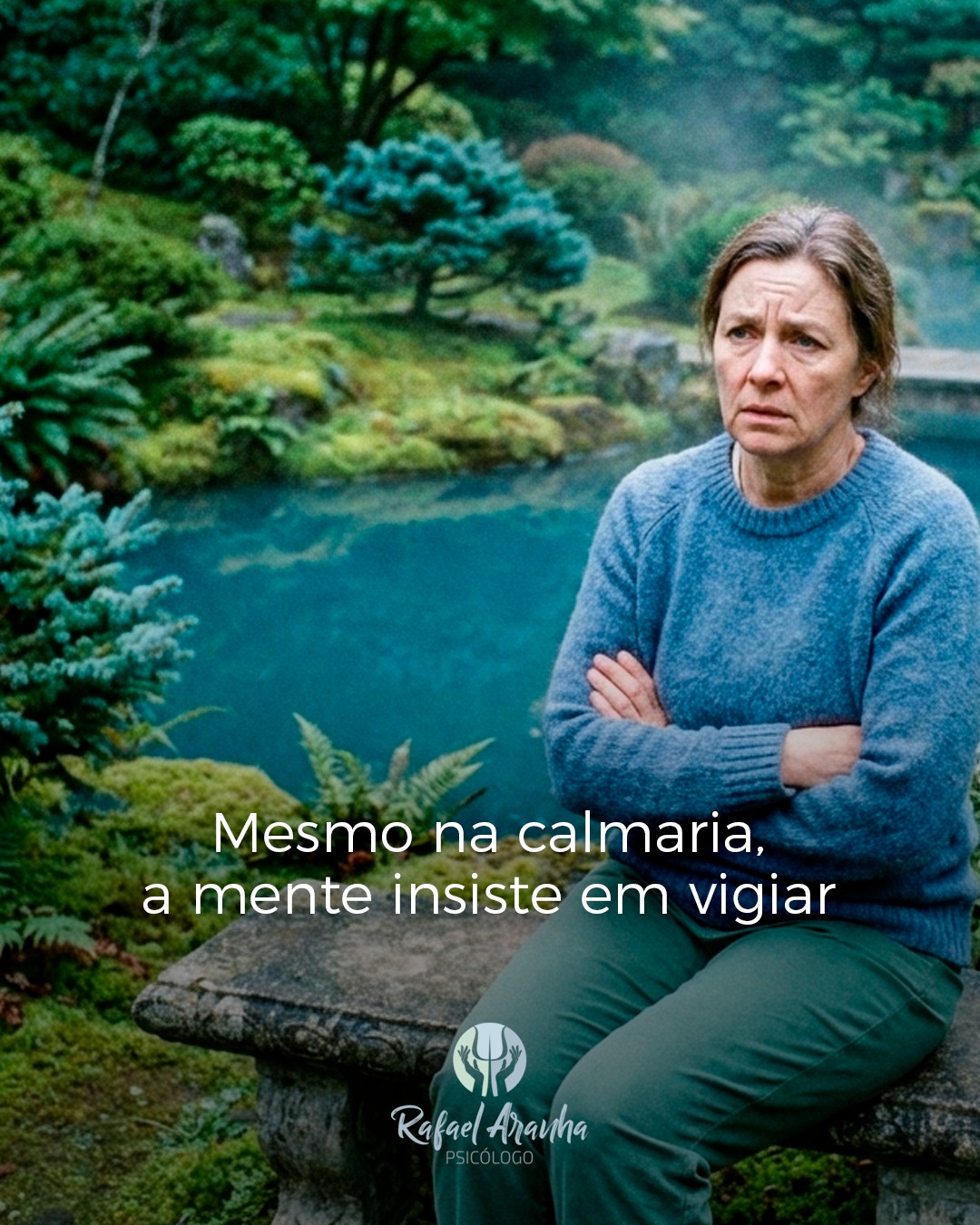 Tem dias em que nada de errado acontece.
Ainda assim, o corpo não relaxa.
A mente não desacelera.
O alerta continua ligado.

Não porque algo vai dar errado, mas porque, em algum momento, aprender a desconfiar pareceu mais seguro do que confiar.

Essa vigilância constante não é falha de caráter, nem falta de gratidão pela vida que está funcionando.
É cansaço acumulado.
É um sistema que não aprendeu a desligar.

🌱 Talvez o cuidado não esteja em procurar o próximo problema, mas em permitir que, por alguns instantes, o agora seja suficiente.