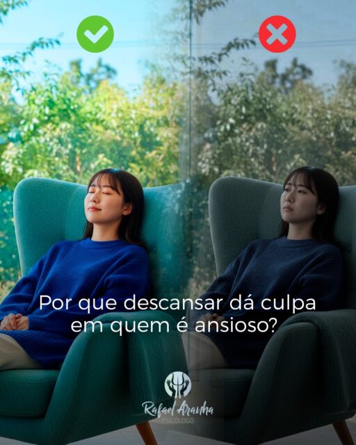 Tem gente que senta pra descansar e, em vez de relaxar, começa a se cobrar.

A cabeça revisa o dia, lembra do que não foi feito, questiona se parar agora é permitido.

Descansar vira negociação. Vira justificativa. Vira algo que precisa ser merecido.

Mas o corpo não entende essa lógica. Ele não funciona por mérito. Funciona por necessidade.

🌱 Descanso não é sinal de fraqueza, nem prêmio por produtividade. É parte do cuidado básico com a mente e com o corpo.

Talvez hoje você não precise render mais. Talvez só precise se permitir parar, sem pedir desculpa por isso.